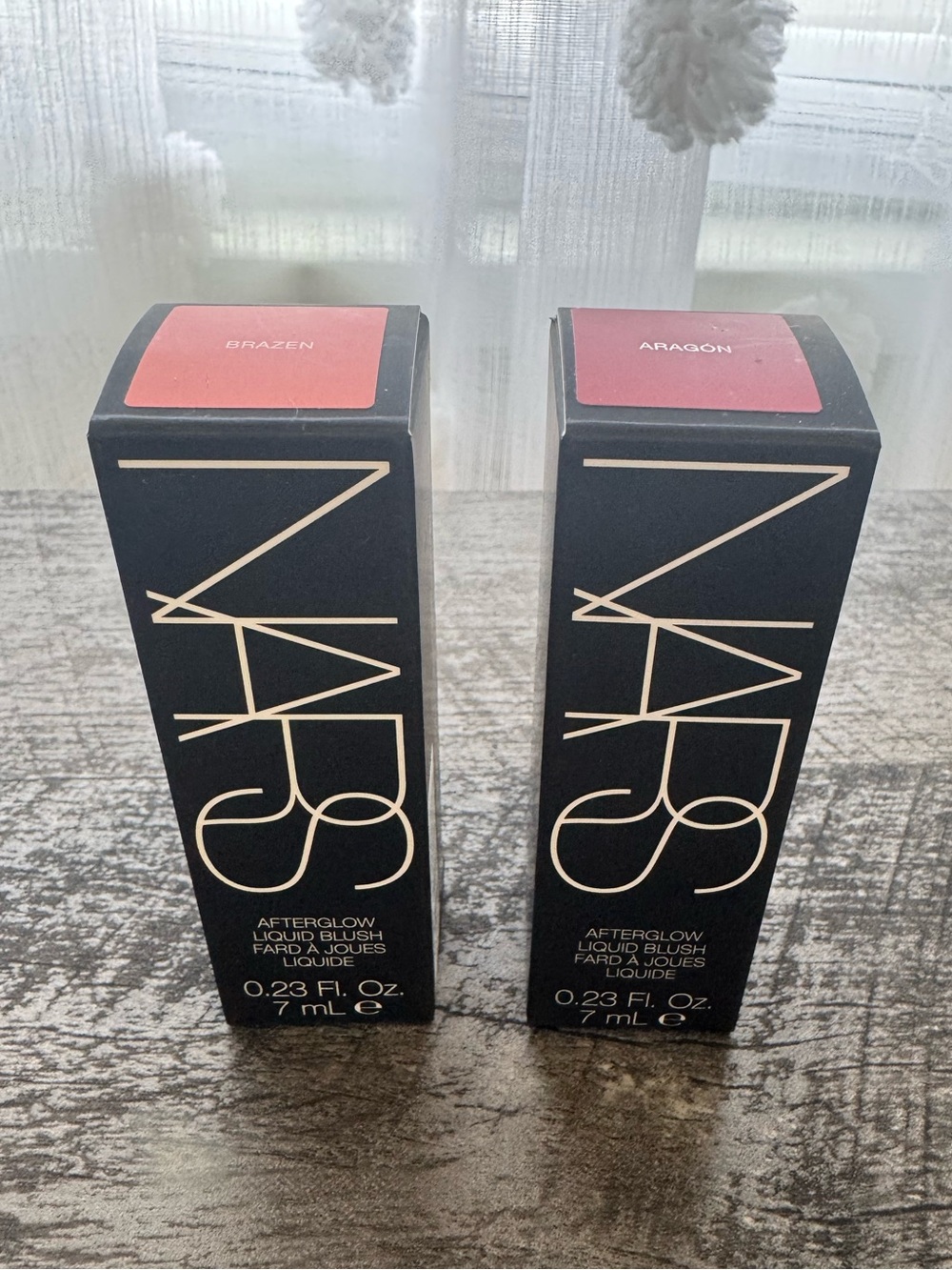 NARS Afterglow Liquid Blush Duo – Brazen & Aragon Shades